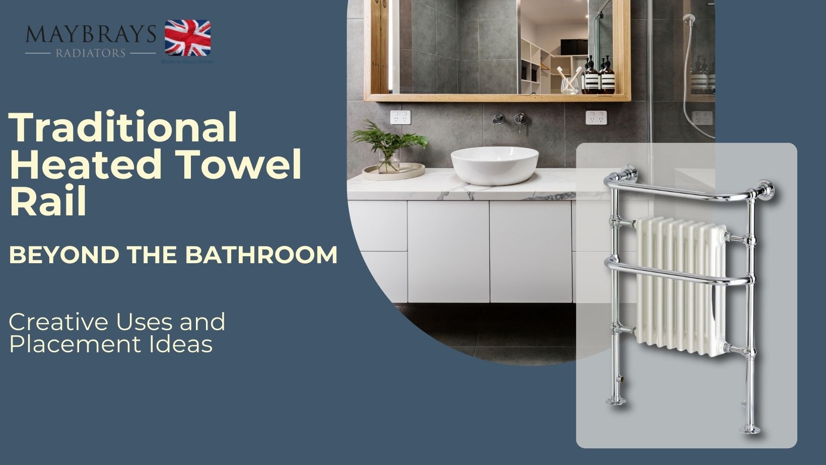 Blue Modern Smart Bathroom Features Facebook Cover